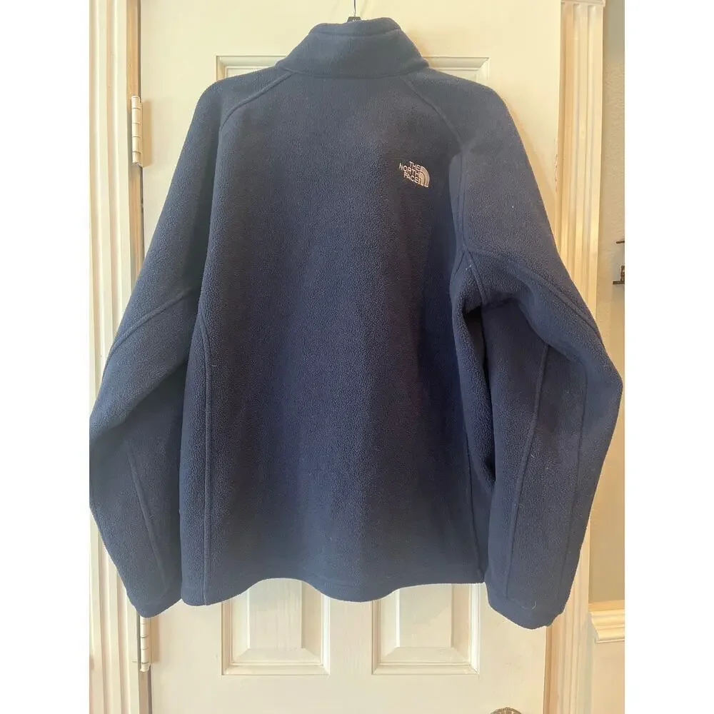 North Face Full Zip Fleece Jacket Men Large Travel Outdoor Hiking Preppy Gorp